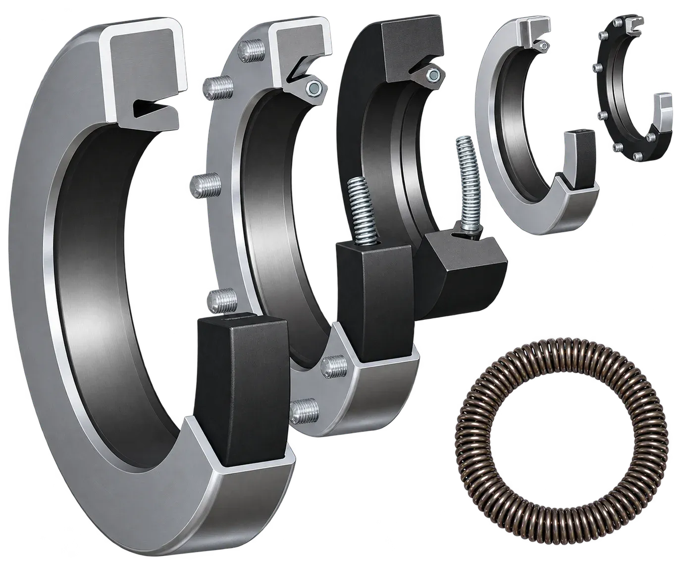 PTFE Scraper Seal with Garter Spring